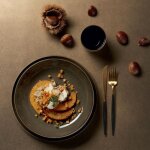 Assiette creuse gourmet - d 24 cm verte - kolibri chestnut