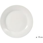 Assiette  dessert de 20 cm  aile en porcelaine blanche alix spciale lave - vaisselle.