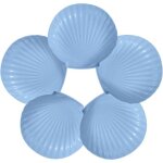 Assiettes � dessert en forme de coquillage - assiettes r�utilisables en plastique de 15 cm - pour amuse ...
