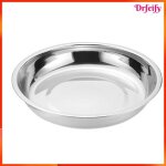 Assiette de d�ner en acier inoxydable - akozon - mod�le s - acier inoxydable 304 - forme ronde - conception ...
