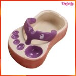 Assiette � frites - akozon - tongs mignonnes - c�ramique - violet - multifonctionnel
