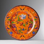 Assiette - mario luca giusti - pancale - orange - mlamine - 27 cm