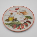 Assiette � pizza pepperoni - d 31 cm