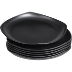 Assiettes en plastique incassables - vetobiol - 241 cm - noir - passe au micro - ondes - lave - vaisselle ...