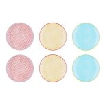Assiette plate �26cm - 6 pi�ces - collection color 26cm