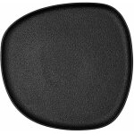 Assiette plate - bidasoa - lot de 6 - cramique - noir - 263 x 255 x 24 cm