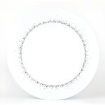 Assiette plate boralis gris