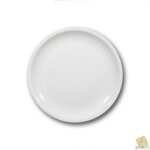 Assiette plate porcelaine blanche - d 27 cm - roma