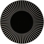 Atmosphera - assiette plate sun - diam. 27 cm - noir