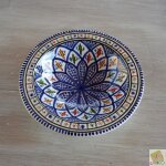 Assiette tebsi bakir bleu - d 23 cm