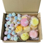 Assortiment de boules coco et sucettes dextrose - 60 pices - confiserie rtro