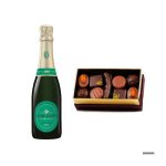 Assortiment de chocolats et champagne canard duchne en demi - bouteille - 1 bouteille de 37. 5cl + 1 ...