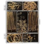 Assortiment dapprts pour bijoux - dor - mixte - adulte - boucles doreilles - colliers