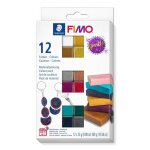 Pte  modeler - fimo - assortiment soft sparkle - 12 pices - 25 g - mixte