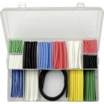 Assortiment de gaines thermor�tractables - kunzer - 7sss171 - r�tr�cissement 2:1 - 171 pi�ces - polyol�fine ...