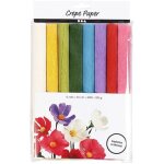 Assortiment de papier crépon - couleurs classiques - 25 x 60 cm - 8 rouleaux - Élastique - résistant ... Assortiment de papier crépon - couleurs classiques - 25 x 60 cm - 8 rouleaux - Élastique - résistant ...