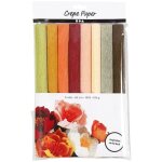 Assortiment de papier crépon - couleurs pastel automnales - 25 x 60 cm - 8 rouleaux Assortiment de papier crépon - couleurs pastel automnales - 25 x 60 cm - 8 rouleaux
