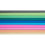 Papier crpon - folia - assortiment de 10 rouleaux - 200 cm x 50 cm - idal pour bricolage - mixte