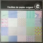 Assortiment papier origami les pastels - 15x15cm - 36 feuilles