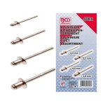 Rivets pop aluminium - bgs technic - assortiment 400 pi�ces - tailles 24 - 48 mm - longueur 6 mm - poids ...