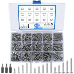 Assortiment de vis autotaraudeuses - kal - 400 pi�ces vis autotaraudeuses inox pour m3 / m3. 5 / m4 t�te ...