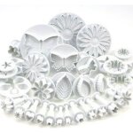 Ast ensemble de 33 ustensiles pour décoration de gâteau / emporte - pièces avec poussoirs / feuilles ... Ast ensemble de 33 ustensiles pour décoration de gâteau / emporte - pièces avec poussoirs / feuilles ...