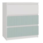 Aster t3 - commode chambre - bureau pour enfant - 70x40x77 - 3 tiroirs - meuble de rangement moderne ...