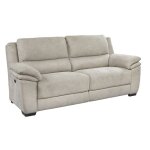 Astio - canap� relax electrique 3 places tissu majestic beige