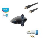 Aston r�cepteur tv satellite hd connect + carte viacess fransat pc6 + c�ble hdmi + lnb hd me