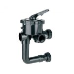 Astralpool - vanne 2 - 6 voies avec montage - noire