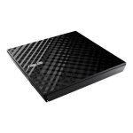 Lecteur de disque - asus - sdrw - 08d2s - u lite - dvdrw - usb 2. 0 - externe - noir