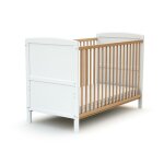 At4 - lit b�b� �volutif essentiel en bois blanc et h�tre verni - taille unique