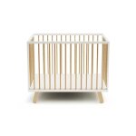 At4 - parc b�b� en bois pirate blanc et h�tre verni 80 x 100 cm blanc et h�tre verni - 80x120