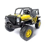 Ataa rally 2 places 24v jaune - voiture lectrique pour enfant avec batterie 24v et tlcommande