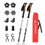 Atacama baton de randonne bton de marche pliable tlescopique fibre de carbone aluminium homme femme ...