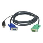 Cble pieuvre kvm - aten - 2l5203u - vga + usb - 300m - connecteur sphd - 15m