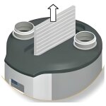 Filtre g4 pour vmc aeraulix 2 et c - polypropyl�ne tiss� 412132 - atlantic