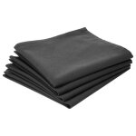 Atmosphera - 4 serviettes de table - coton - gris