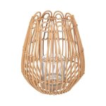 Photophore lourmarin rotin h22cm - atmosphera createur dinterieur