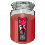 Bougie parfume fruits rouges 510g - atmosphera createur dinterieur