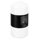 Bougie ronde hugo blanc 355g - atmosphera cr�ateur dint�rieur