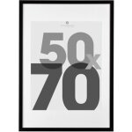 Cadre photo bois eva noir 50x70cm - atmosphera createur dinterieur