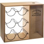 Porte - bouteilles loft m�tal beige 6 bouteilles - atmosphera cr�ateur dint�rieur