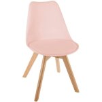 Atmosphera chaise salle manger baya rose poudr[223]