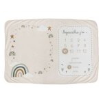 Atmosphera - coffret couverture �ge �tape b�b� arc en ciel - cr�me
