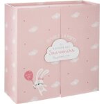 Coffret cadeau de naissance royaume des souvenirs 22x22cm - atmosphera createur dinterieur - rose