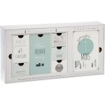 Coffret de naissance souvenirs 6 tiroirs ppr et 12 cartes - atmosphera cr�ateur dint�rieur