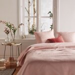 Dessus de lit 2 taies dolce rose 260x240cm - atmosphera cr�ateur dint�rieur
