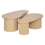 Atmosphera - duo de tables basses gigognes soleya - beige