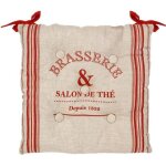 Galette de chaise bistrot 40x40cm - atmosphera createur dinterieur - rouge